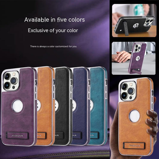 iPhone Compatible - Luxury Leather Look Phone Shell