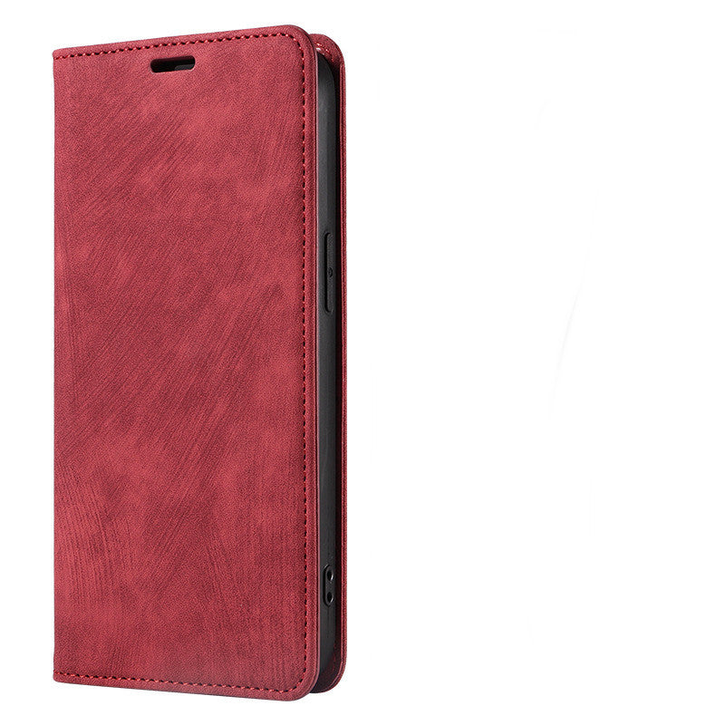 iPhone Compatible Leather Look Flip Phone Case Cover